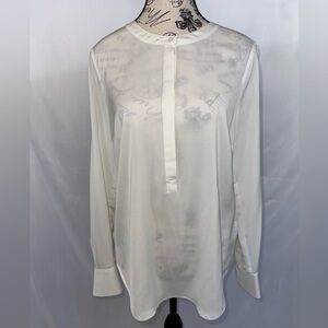 J. Crew White Long-Sleeve Dress Shirt (v)